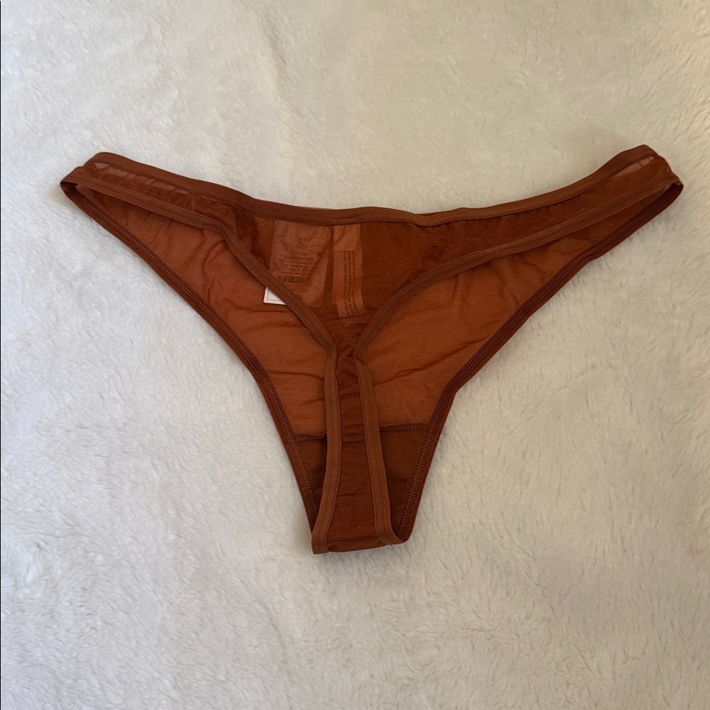 NWT Auden Sheer Thong Size L - Picture 4 of 8